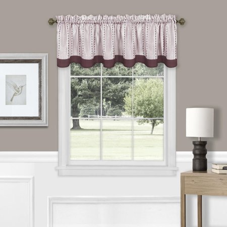 ACHIM IMPORTING Achim  58 x 14 in. Westport Window Curtain Valance; Burgundy WEVL14BU12